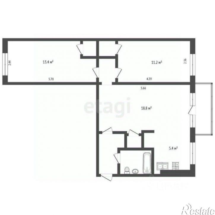 3-комн квартира улица Ленина, 61,  д. 61