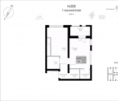 1-комн, 39 кв м, этаж 7/8 Алуштинская улица