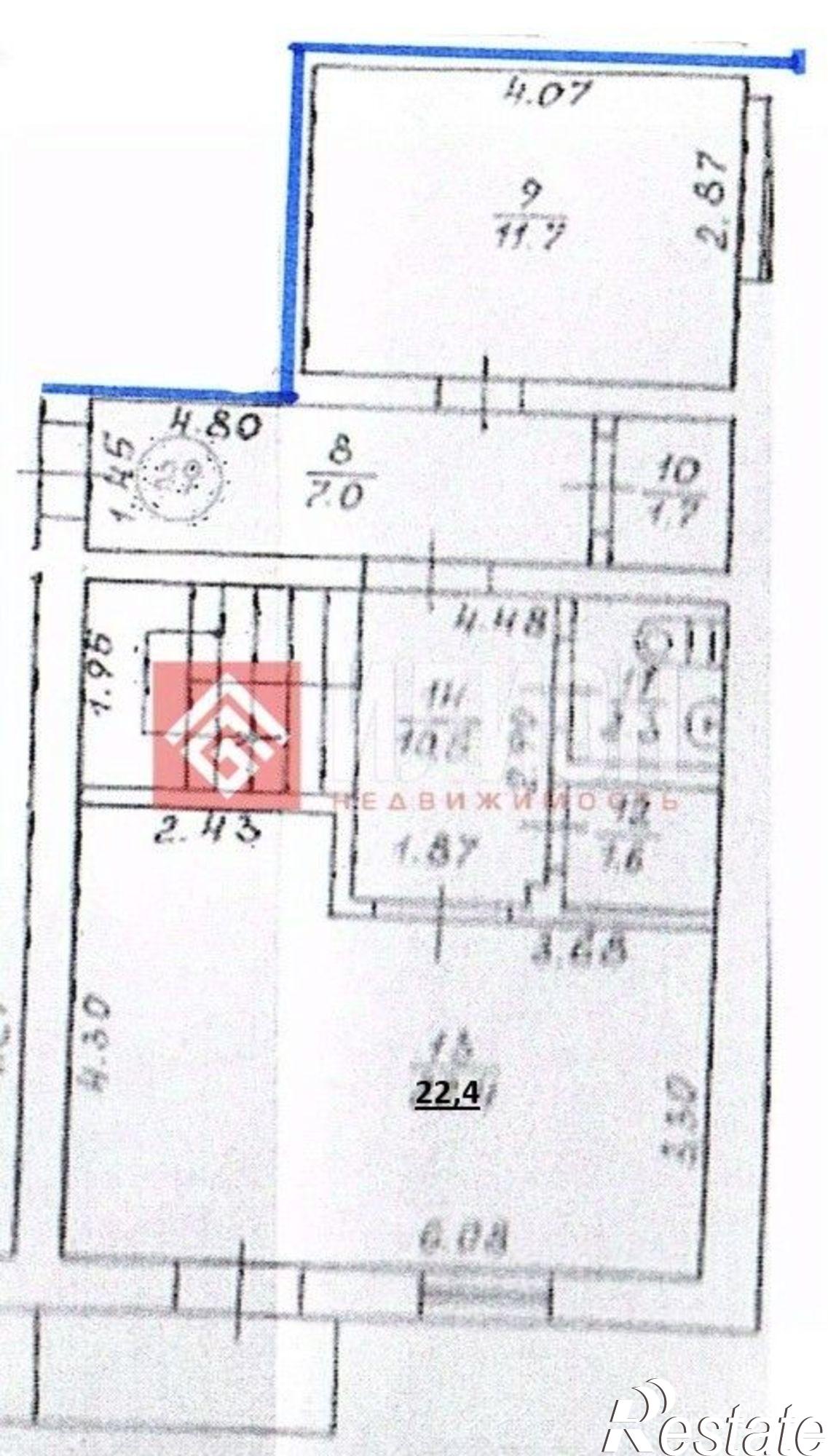 Купить квартиру за 15 736 000 рублей на пер Суворова, 6