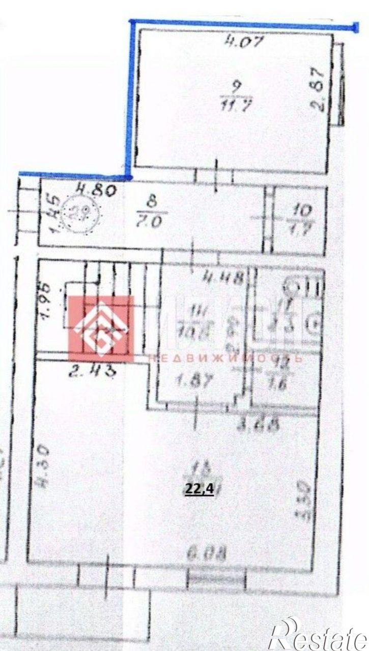 3-комн квартира пер Суворова, 6,  д. 6
