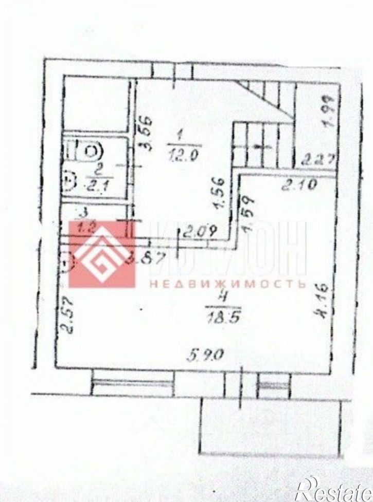 1-комн квартира пер Суворова, 6,  д. 6