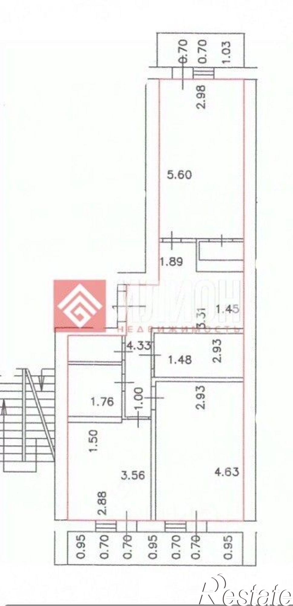 Купить квартиру за 8 372 000 рублей на пер Суворова, 6