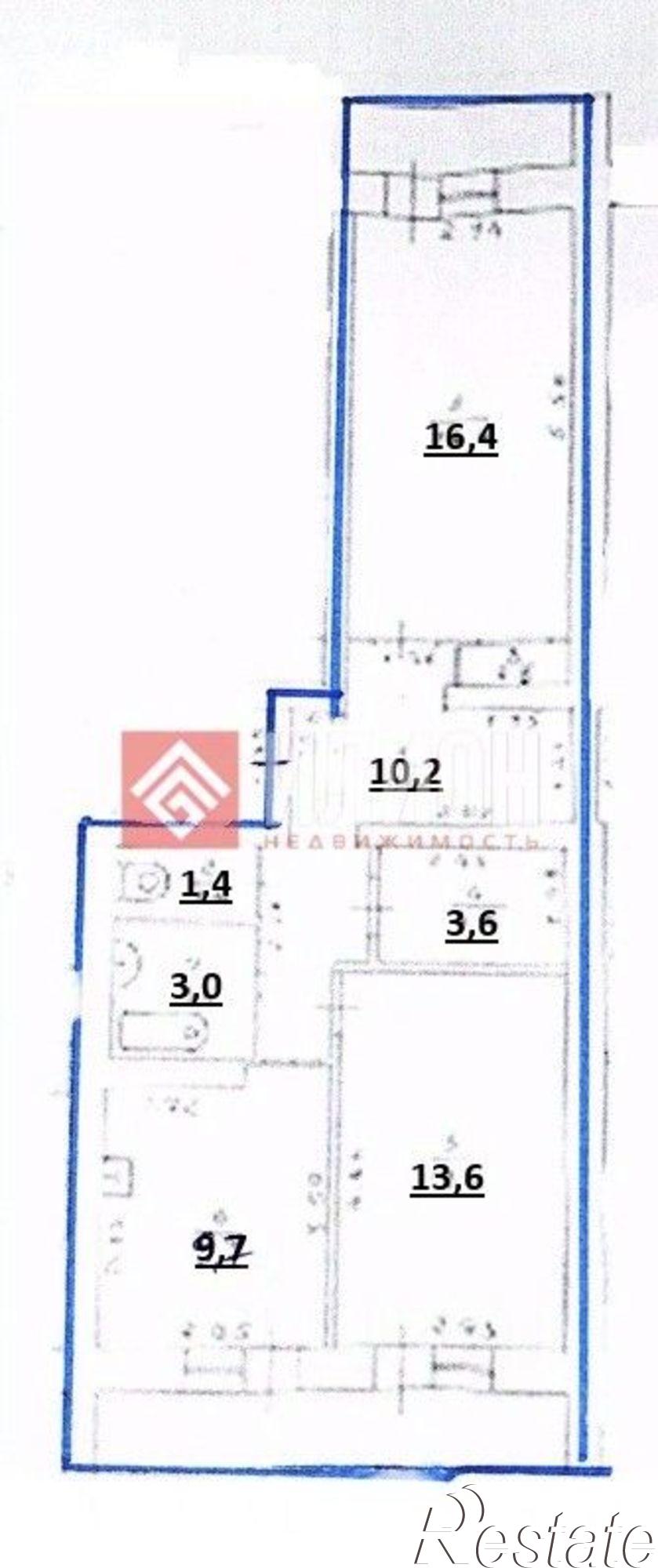 Купить квартиру за 8 106 000 рублей на пер Суворова, 6