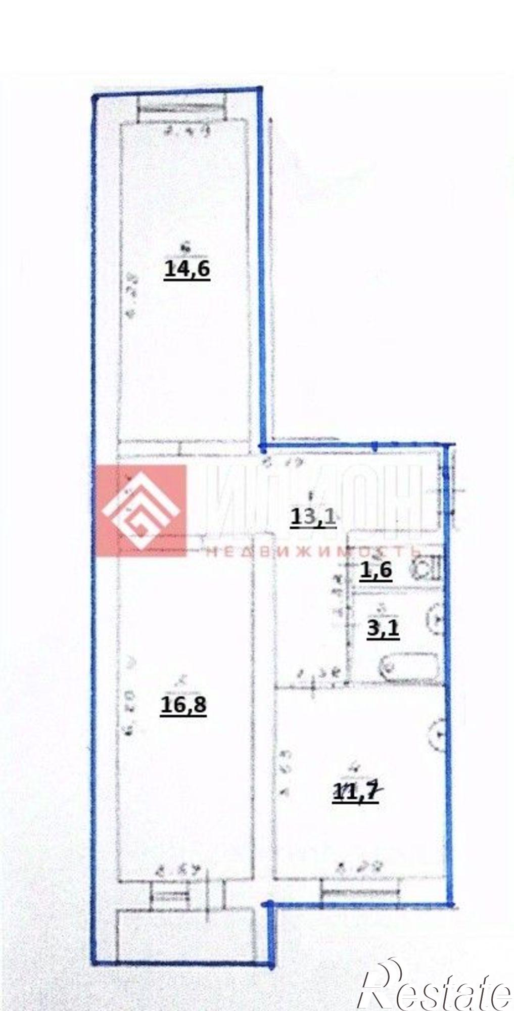 Купить квартиру за 8 526 000 рублей на пер Суворова, 6