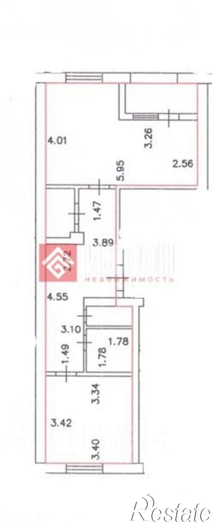 1-комн квартира пер Суворова, 6,  д. 6