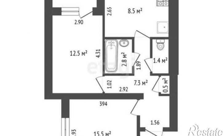 2-комн квартира улица Ленина, 33,  д. 33