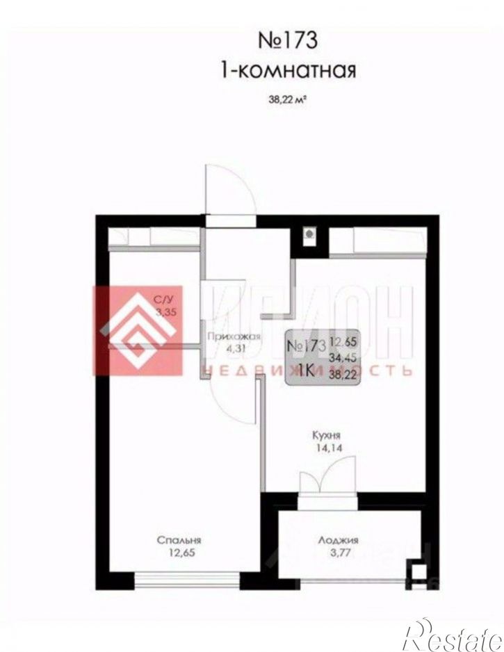 1-комн квартира квартал Долина Роз