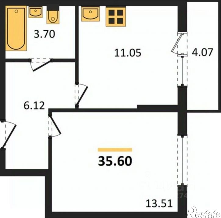 1-комн квартира Серный пер, 5а,  д. 5а