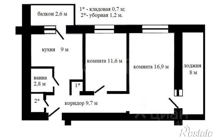 2-комн квартира муниципальный округ Судак