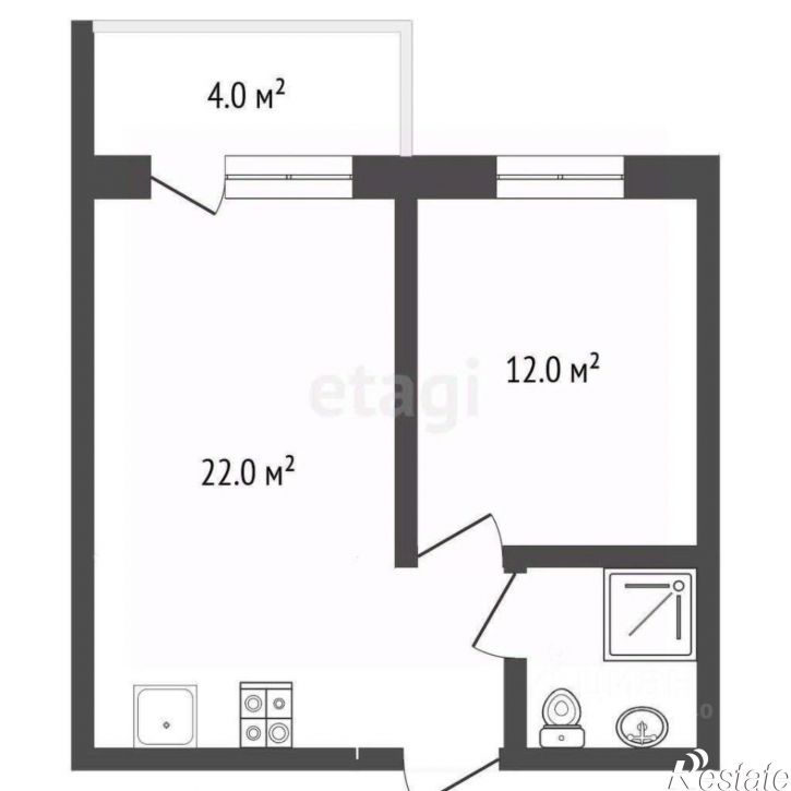2-комн квартира Набережная улица, 75 к4,  д. 75 к4