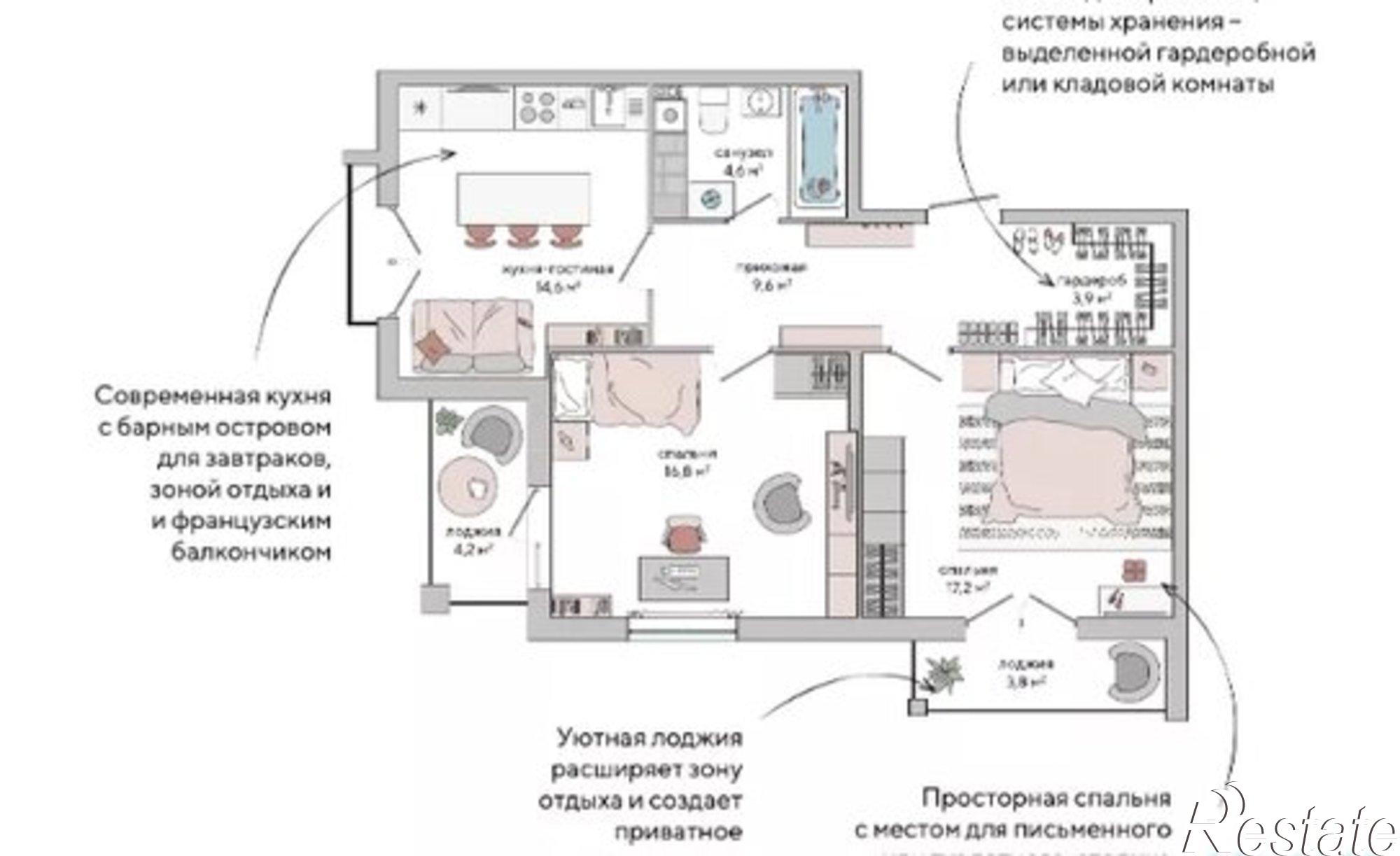 Купить квартиру за 13 800 000 рублей на ул Восточное шоссе, 2