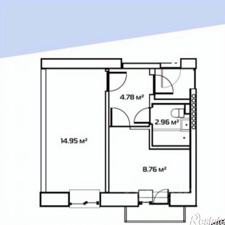 1-комн квартира ул Виноградная, 6,  д. 6